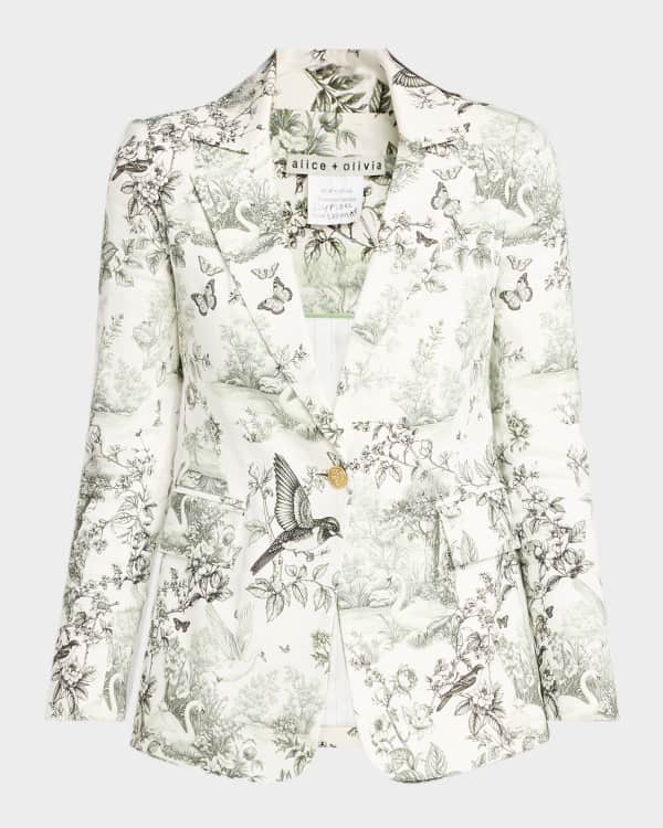 ALICE + OLIVIA Noella Embellished Textured Cardigan | Neiman Marcus