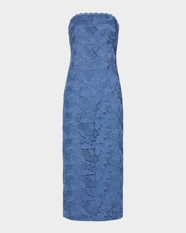 ALEMAIS Acacia Linen Midi Sundress | Neiman Marcus