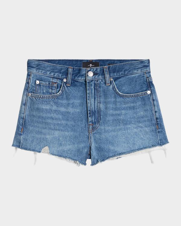 Rails x Giadzy Rancho Denim Shorts | Neiman Marcus