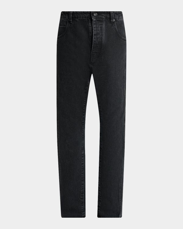 Prada Men's Five-Pocket Velvet Denim Jeans | Neiman Marcus