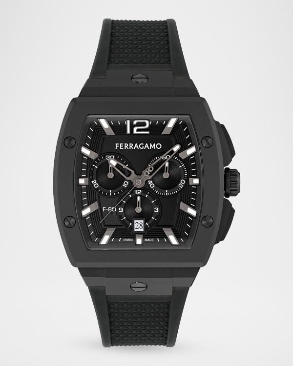 FERRAGAMO Men's 43mm Ferragamo Master Chrono Watch with Leather
