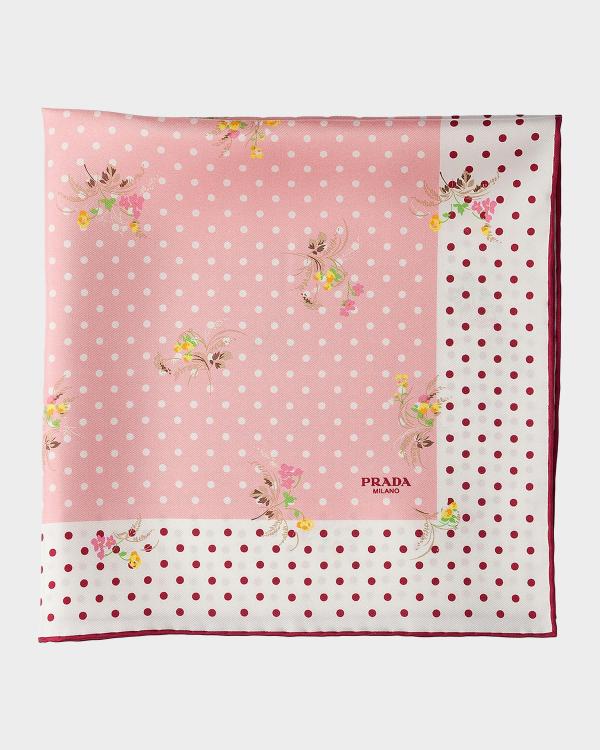Prada Picturesque Milano Silk Scarf | Neiman Marcus