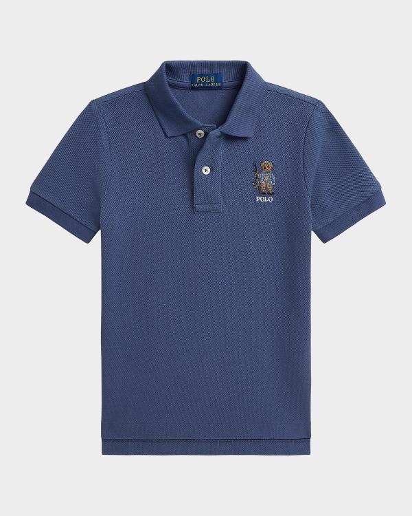 Polo Ralph Lauren Boy's Polo Bear Shirt & Terry Shorts Set, Size 2