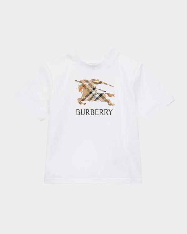 BURBERRY ブラックキャップ ストライプ柄/キッズM Burberry Kid's Check Baseball Cap, Size S-M | Neiman Marcus