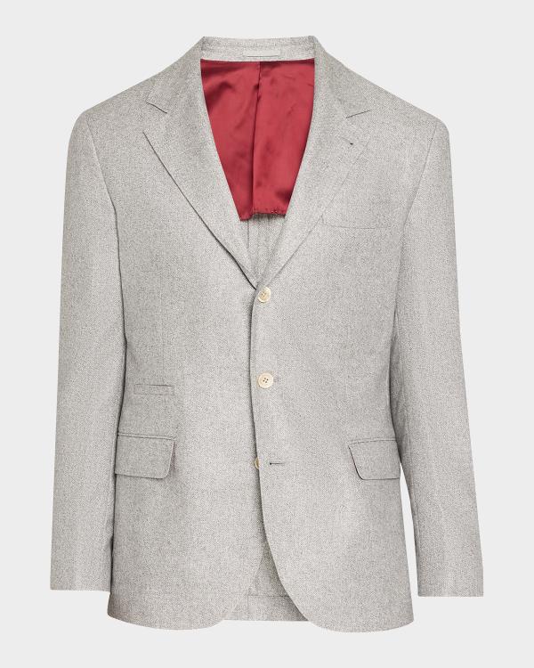 dunhill Men's Wool Tweed Donegal Single-Breasted Sport Coat