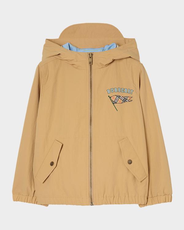 Burberry Boy's Brady Detachable Warmer Nylon Parka Jacket, Size 3