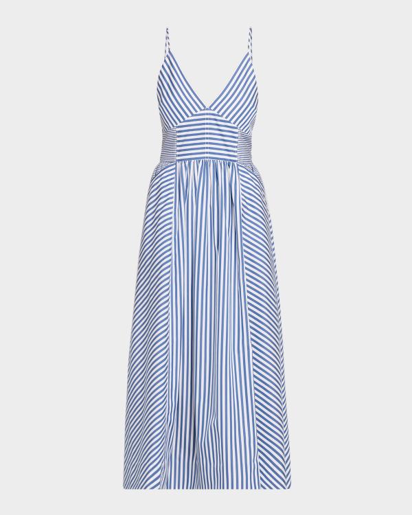 ALICE + OLIVIA Julia Striped Mini Dress