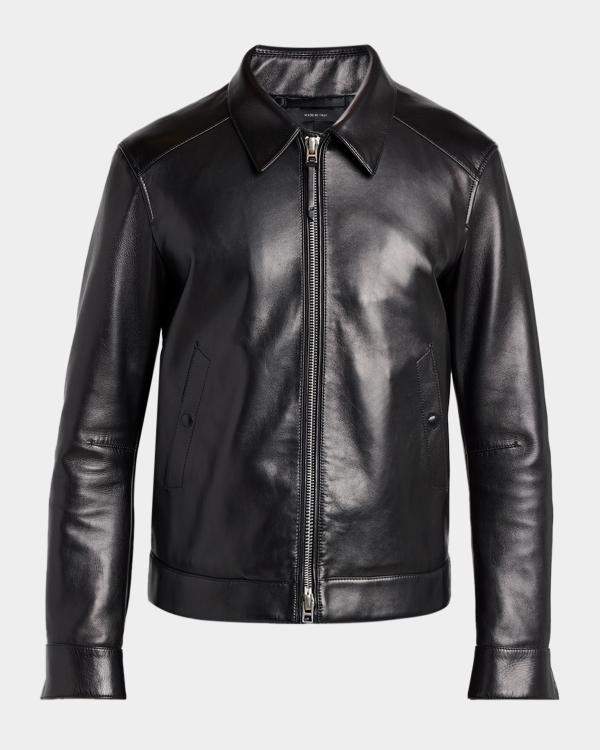 Diesel Men's J-Cecilio Asymmetric-Zip Moto Jacket | Neiman Marcus