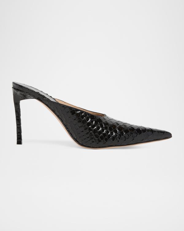 Jacquemus Cubisto 70MM Leather Mules | Neiman Marcus