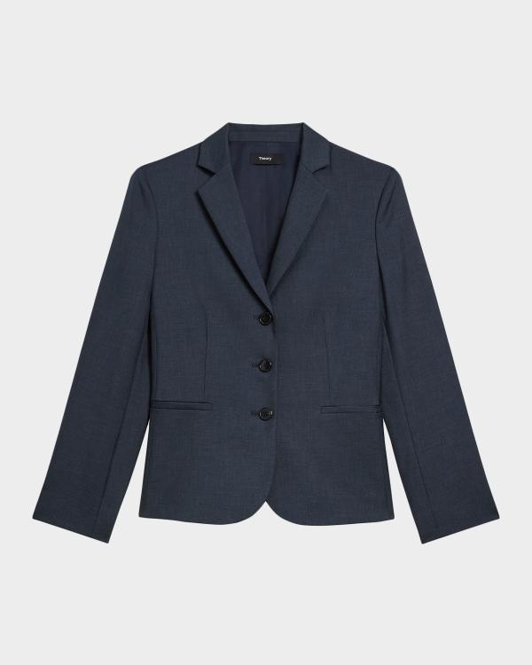 Theory Shrunken Crunch Linen Jacket | Neiman Marcus