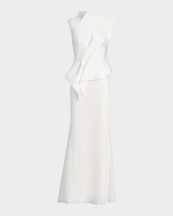 herve leger white gold dress Hervé Léger The Mira Bandage Gown elegant mini dress