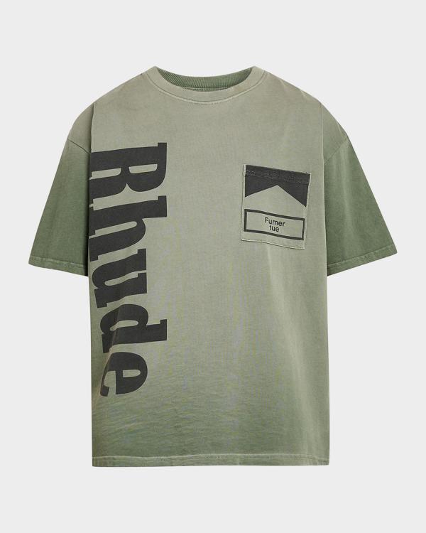 FLEXWITME UNDERGROUND¥OKO SHIRT (B/W) Ksubi Men's State Halen Camouflage Oversized Logo T-Shirt | Neiman