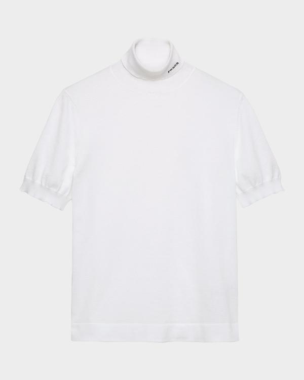 Valentino Garavani Men's Long-Sleeve Stripe Turtleneck T-Shirt