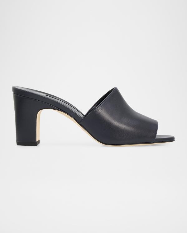 Manolo Blahnik Jadarona Leather Mule Sandals | Neiman Marcus