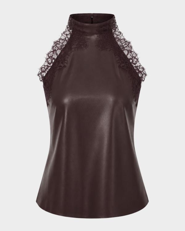 3.1 Phillip Lim Sleeveless Satin V-Neck Top | Neiman Marcus