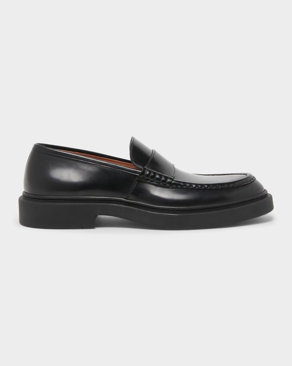 Gucci Men's Henry Leather Penny Loafers | Neiman Marcus