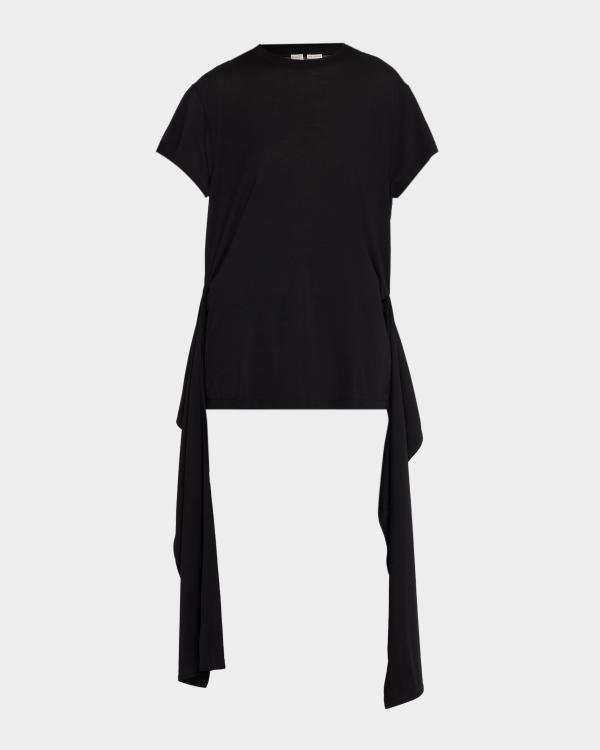 【新品未使用】Twisted Cotton T-shirt Róhe Re-Invented Twist T-Shirt | Neiman Marcus