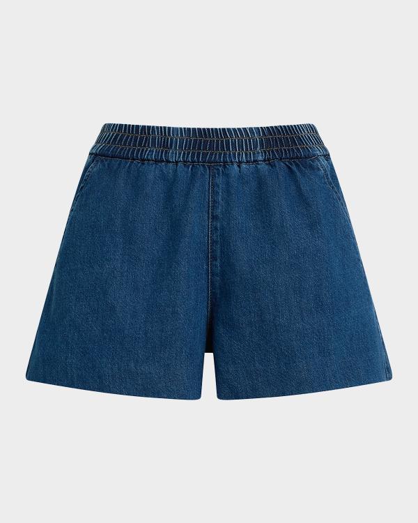 Cinq à Sept Ceil Crochet Denim Shorts | Neiman Marcus