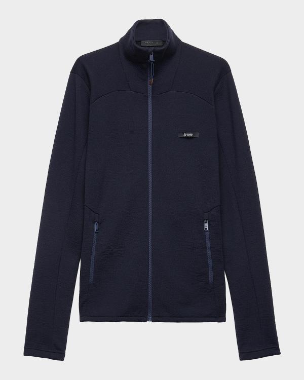 Prada Men's Ribbed Zip Sweater | Neiman Marcus