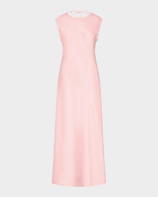 lafayette 148 new york sleeveless pleated a-line maxi dress Size:US size 10 Crafted from 100 percent cleanup-2026-08-26 Lauren Ralph Lauren twist-back