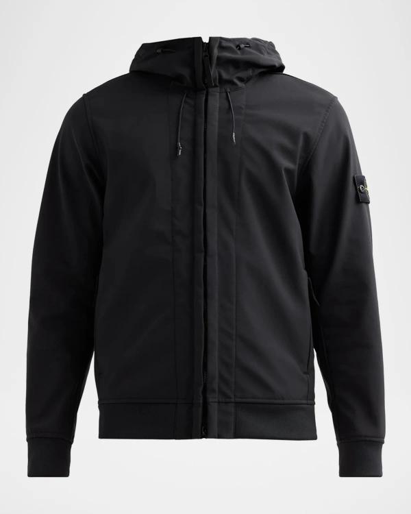 YA−MAN EP-17PP Prada Men's Zip-Front Technical Jacket | Neiman Marcus
