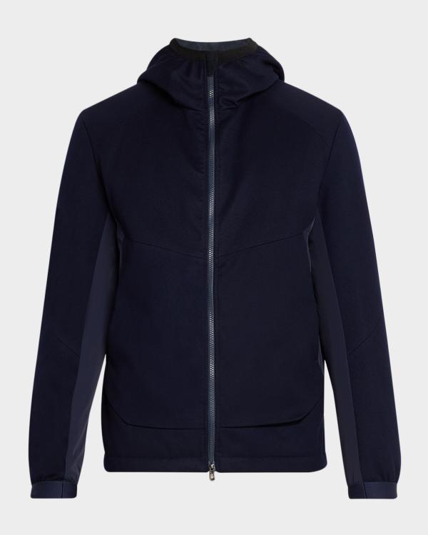 Prada Men's Zip-Front Technical Jacket | Neiman Marcus