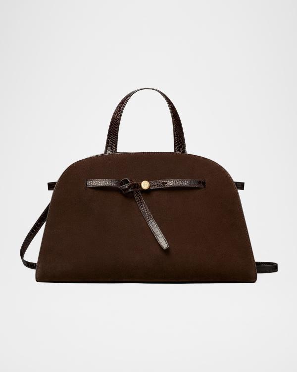 Tory Burch Lee Radziwill Layered Calf Hair Top-Handle Bag | Neiman