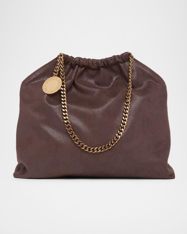 Stella McCartney Falabella Floral-Embroidered Denim Shoulder Bag