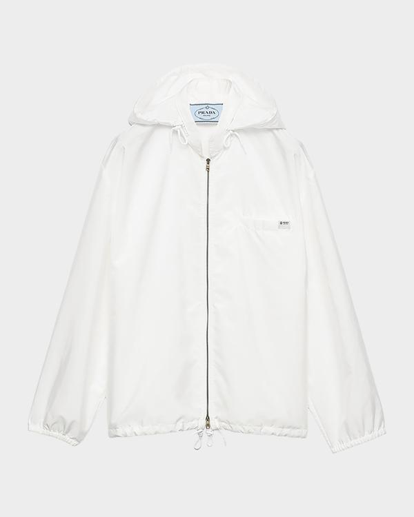 Emporio Armani Hooded Full-Zip Blouson Nylon Jacket | Neiman Marcus