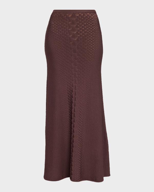 Jean Paul Gaultier Re-Edition Butterfly-Print Mesh Maxi Skirt