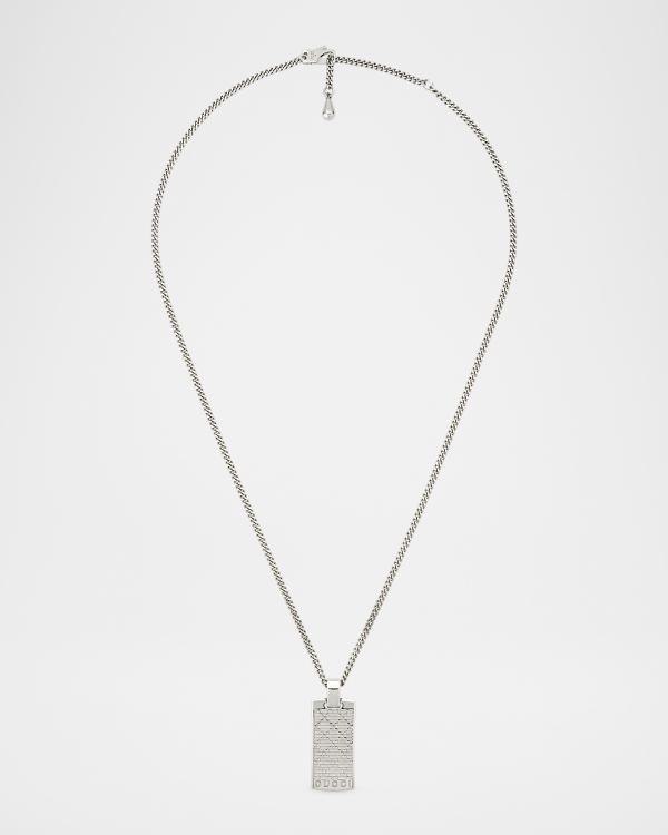 Givenchy x Chito Men's Dog Puzzle Tag-Effect Pendant Necklace