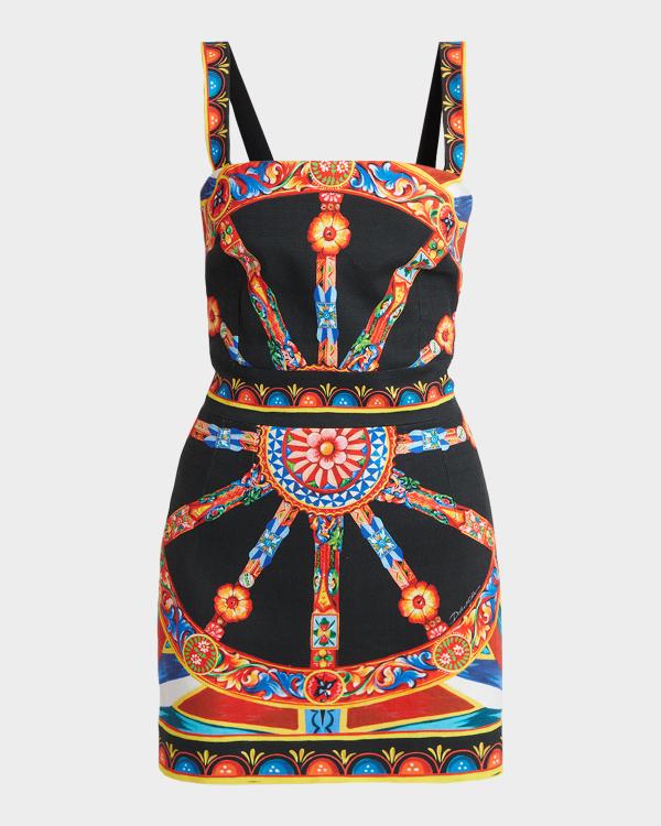 Pucci Marmo Jersey Satin Cowl-Neck Backless Mini Dress | Neiman Marcus