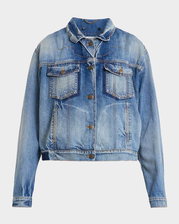 K*M様 FRENCH CHINA JACKET-10 OZ DENIM Chinese Denim Jacket - Etsy