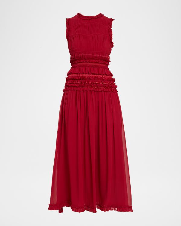 Hutch Chandler Drop-Waist Halter Maxi Dress