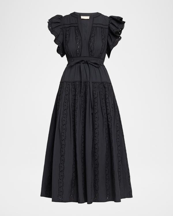 Tadashi Shoji Pintuck Bodycon Lace & Crepe Dress | Neiman Marcus