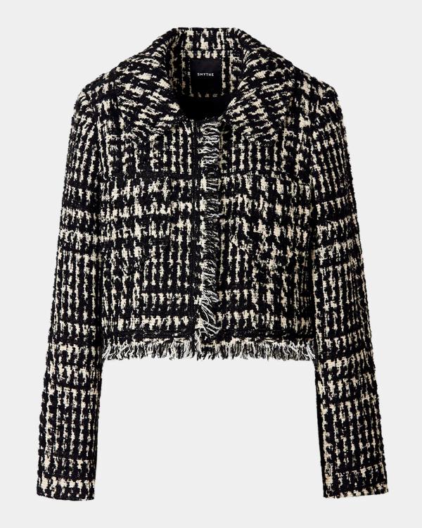 ALICE + OLIVIA Landon Tweed Cropped Jacket | Neiman Marcus
