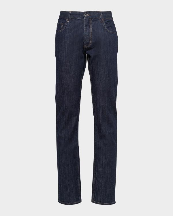 Burberry Men's Slim Fit Coated Jeans | Neiman Marcus