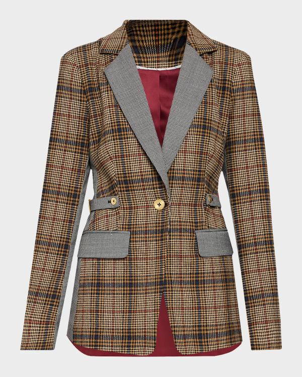 Veronica Beard Ryland Tweed Dickey Jacket | Neiman Marcus
