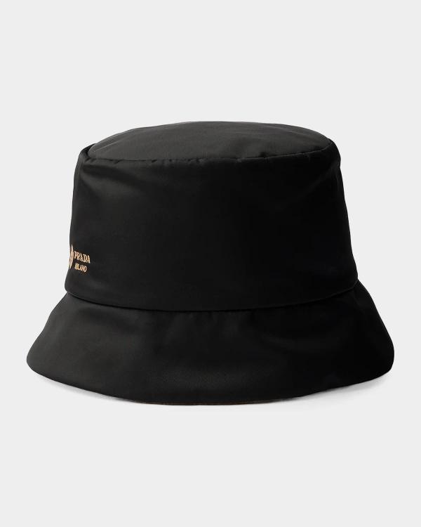 LOEWE Fisherman Zip Leather Bucket Hat | Neiman Marcus