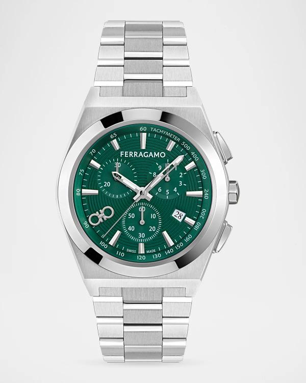FERRAGAMO Men's 42mm Ferragamo 1927 Chrono Watch with Bracelet