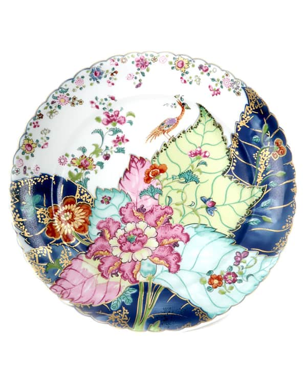 Mottahedeh Tobacco Leaf Salad/Dessert Plate Neiman Marcus