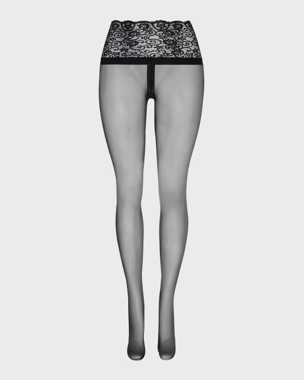 Collant Wolford Avec Ruchés Et Couture Dos - Noir, Taille S, Polyamide/élasthanne, Neuf Avec étiquettes