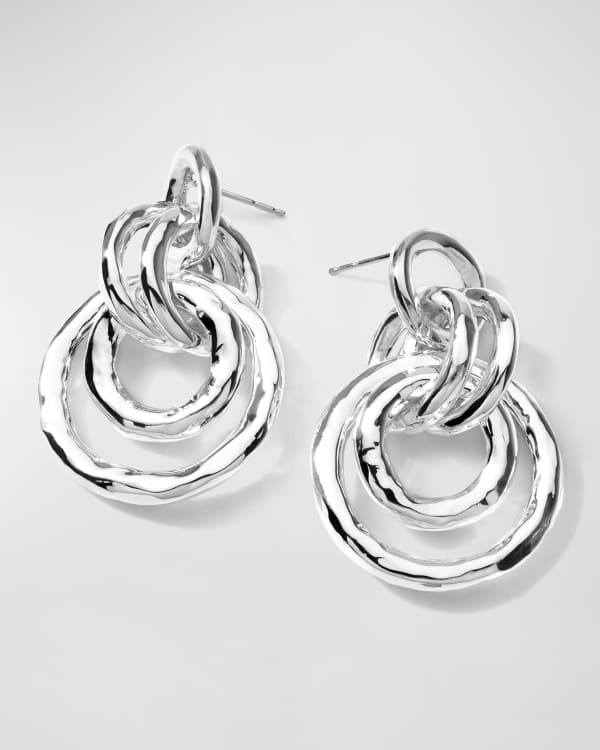 Door knocker earrings silver store