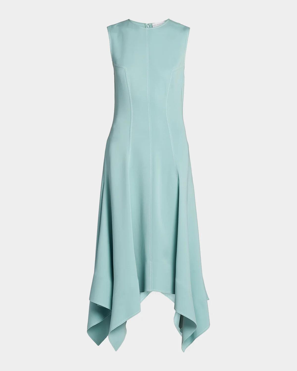 Sergio Hudson Paneled Tank Midi Dress