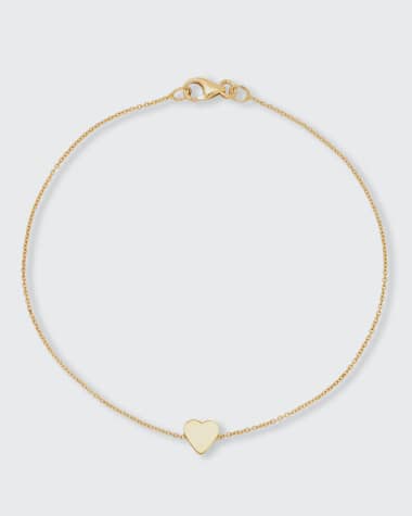 Jennifer Meyer 18k Mini Heart Bracelet
