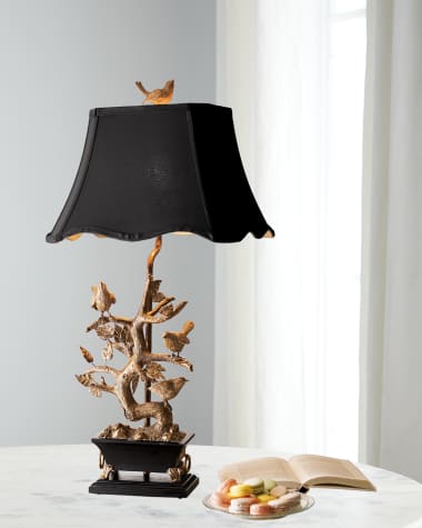 Couture Lamps Brass Bird-on-Branch Lamp