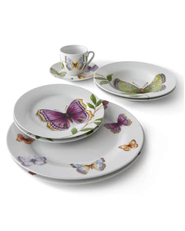 Neiman Marcus 20-Piece Butterfly Dinnerware Set