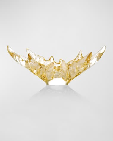 Lalique Champs-Elysees Bowl - Gold Lustre