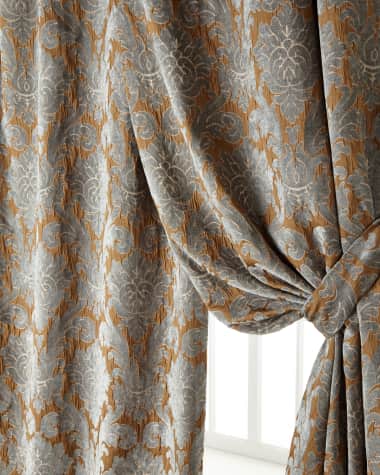 Legacy Two 50"W x 96"L Bella Damask Curtains