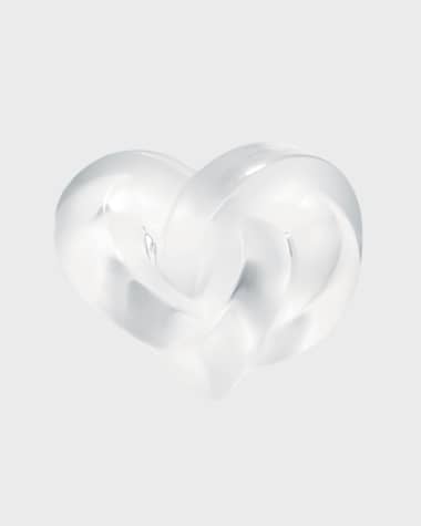 Lalique Clear Heart Paperweight